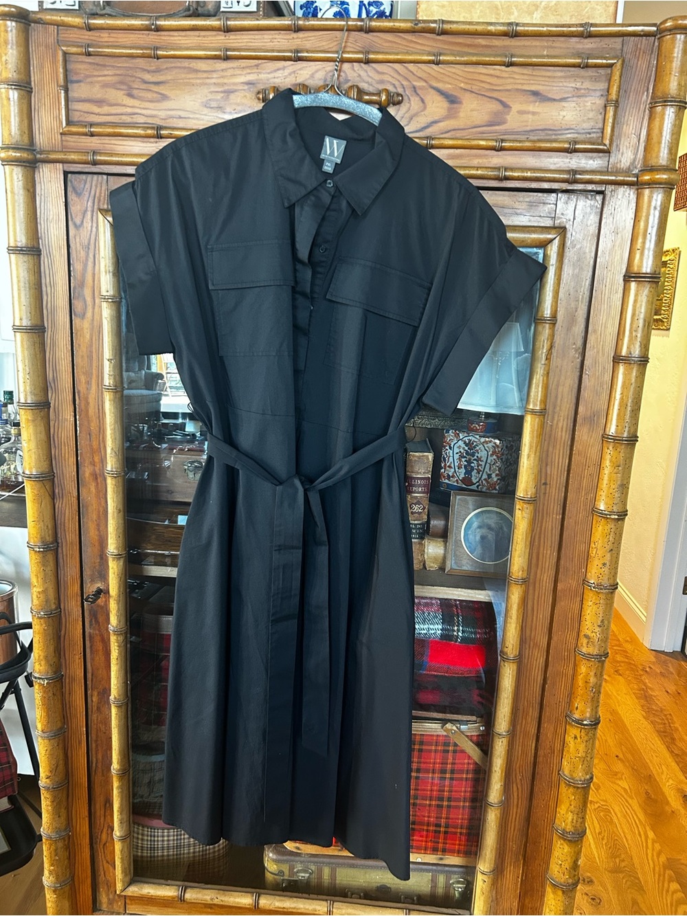 Worthington Black Button-Up Dress